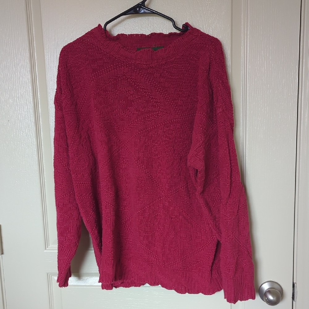 Hunt Club Women's Sweater in Vibrant Red